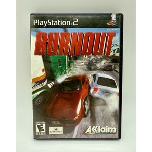 Burnout (Sony‎ PlayStation 2, 2001) Game Case Tested No Manual